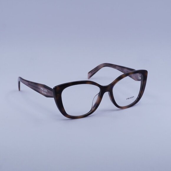 Prada PRB04VF 23A1O1 Eyeglasses Mauve Havana 55mm Cat Eye Frame - Picture 5 of 11